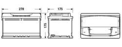 Exide PREMIUM 12V 72Ah 720A 