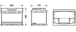 Exide PREMIUM 12V 64Ah 640A 